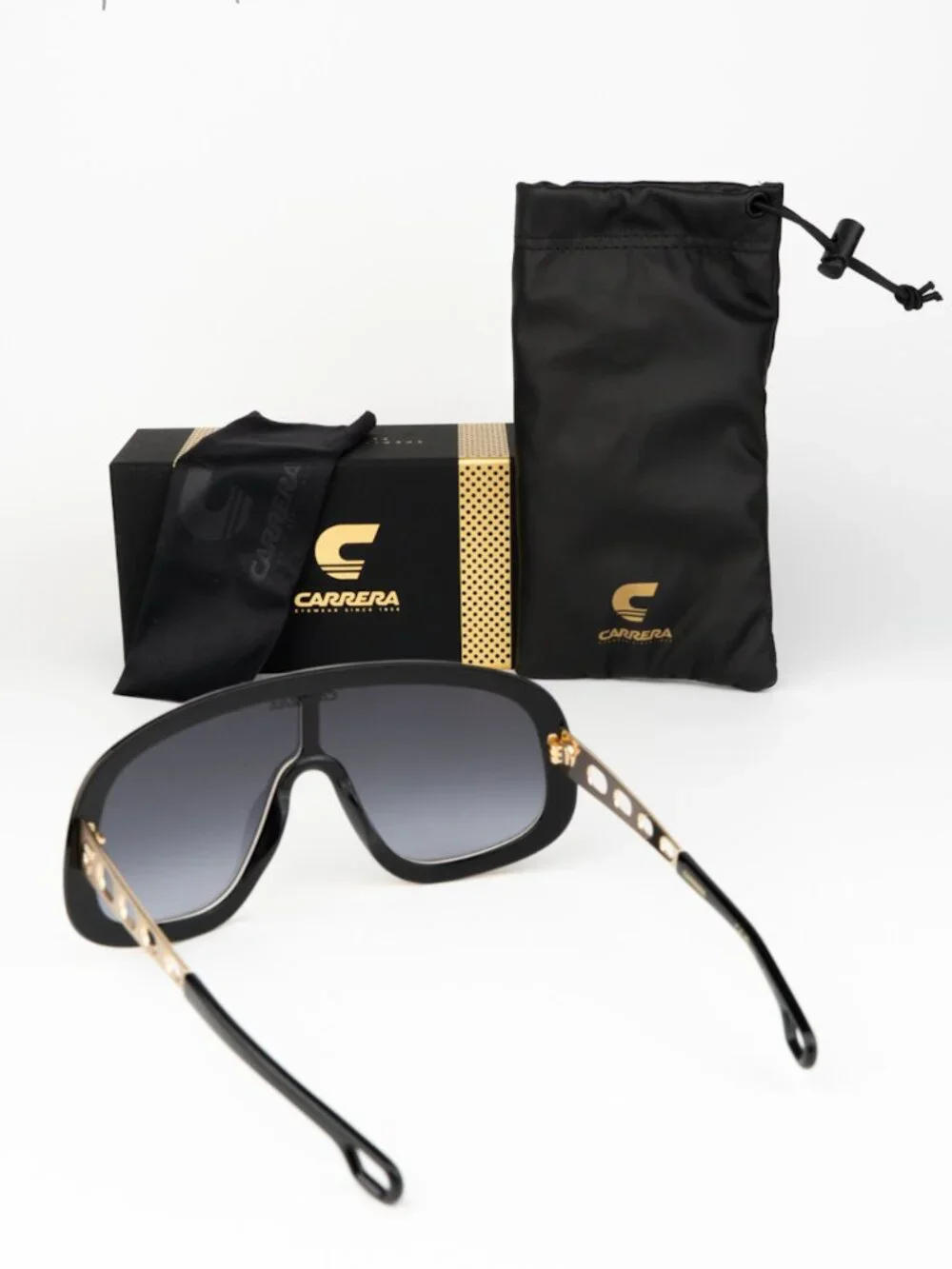 Carrera Men Sunglasses Orange Grey Shield FLAGLAB 17 0C3E 9O NEW AUTHENTIC